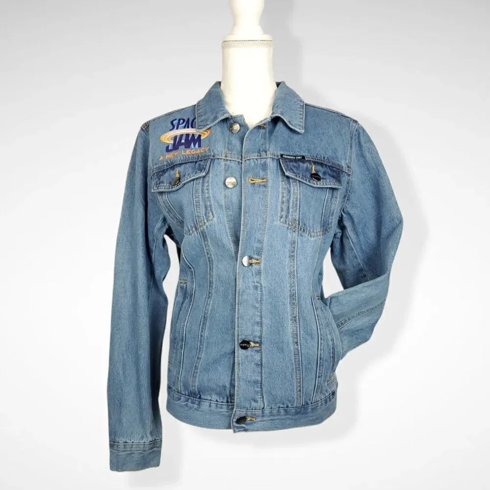 Looney Tunes Space Jam Members Only Denim Jacket - Picture 2 of 10
